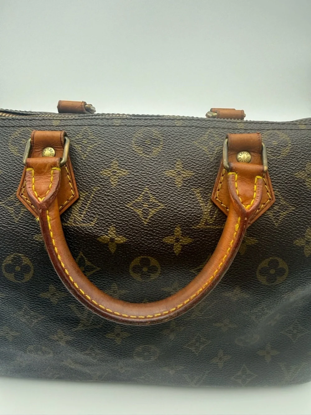 Louis Vuitton Speedy 30 Monogram Canvas Duffel Bag in Brown and Tan - Picture 6 of 13